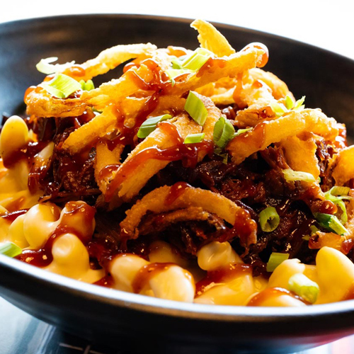 BBQ PORK MAC & CHEESE