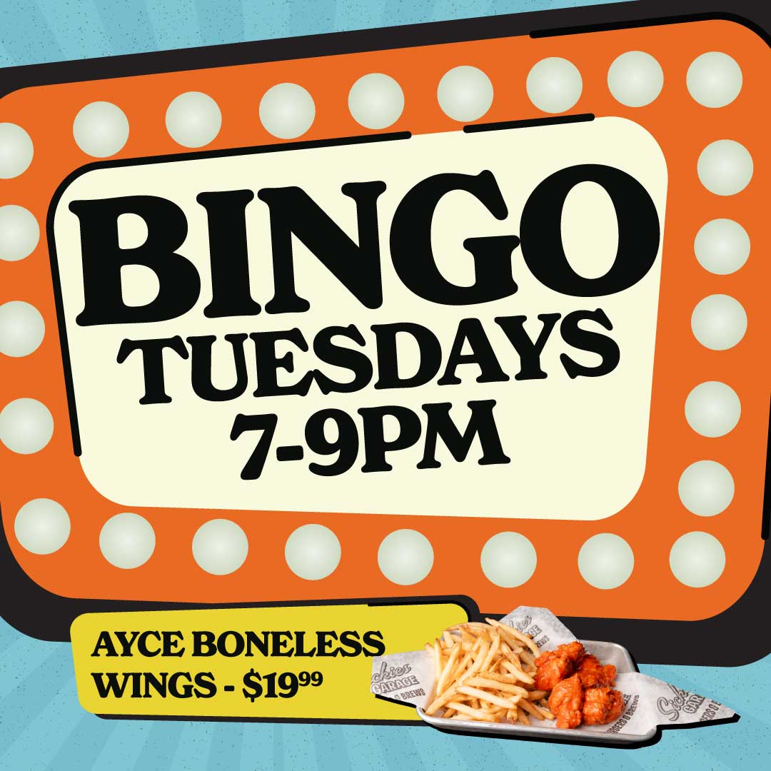 Starting Nov 3: Grab your cards, bring your crew and settle in for a fun night of Bingo, burgers and brews at Sickies.